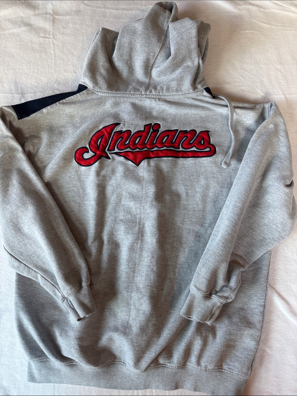 Genuine MLB Full Zip Hoodie Cleveland Indians DeadStock Logo XXL - Picture 2 of 6